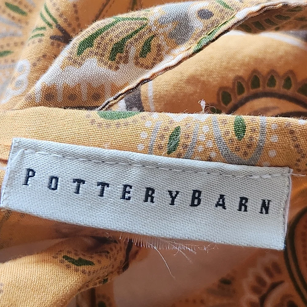 POTTERY BARN Pillow Case Sham Patchwork Floral Paisley Home Bedding 20 x 26